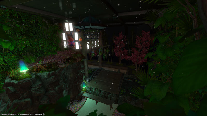 The Greenhouse: Small garden at the base of the village tree. It has been created with the needs of the different plants in mind.