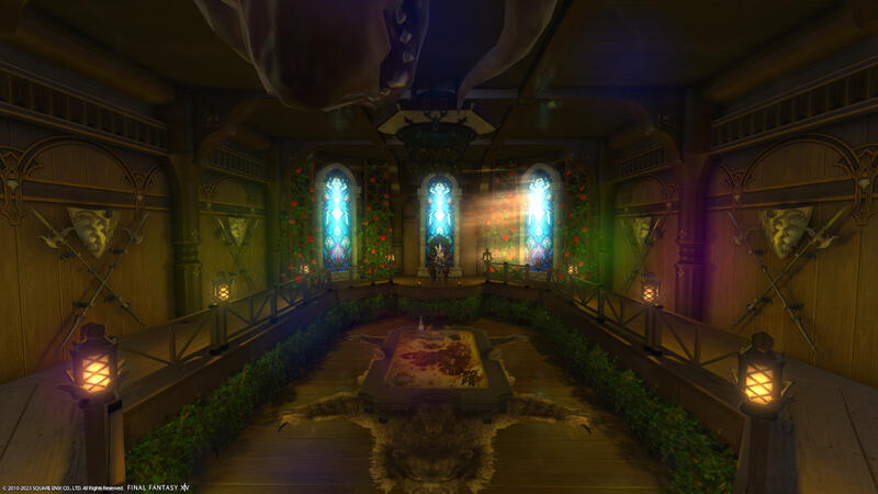 The War Room: A hall where trophies of the recent adventures are hung and where the Matriarch holds her interviews as well as strategic meetings.