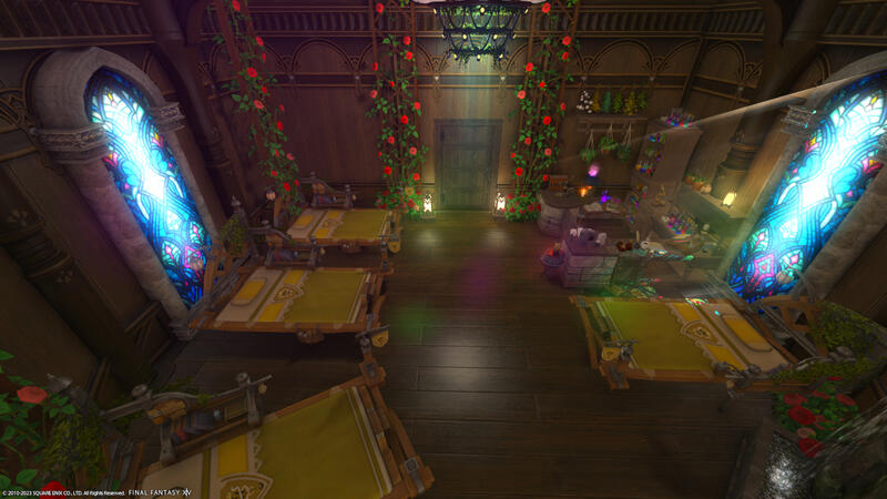 The Infirmary: A state of the Art infirmary with a fully furnished office to keep watch on the wounded and an Operating room in the back.